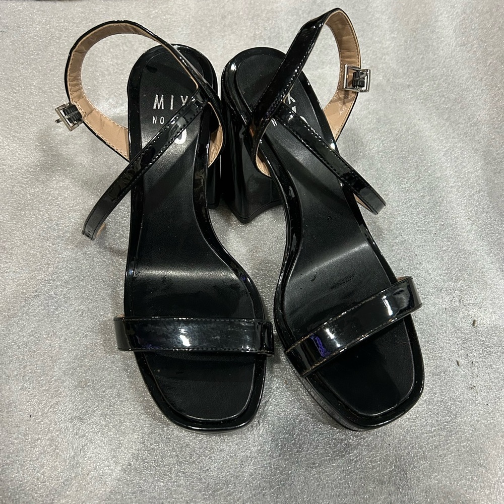 Mix No. 6 Black Patent Heels